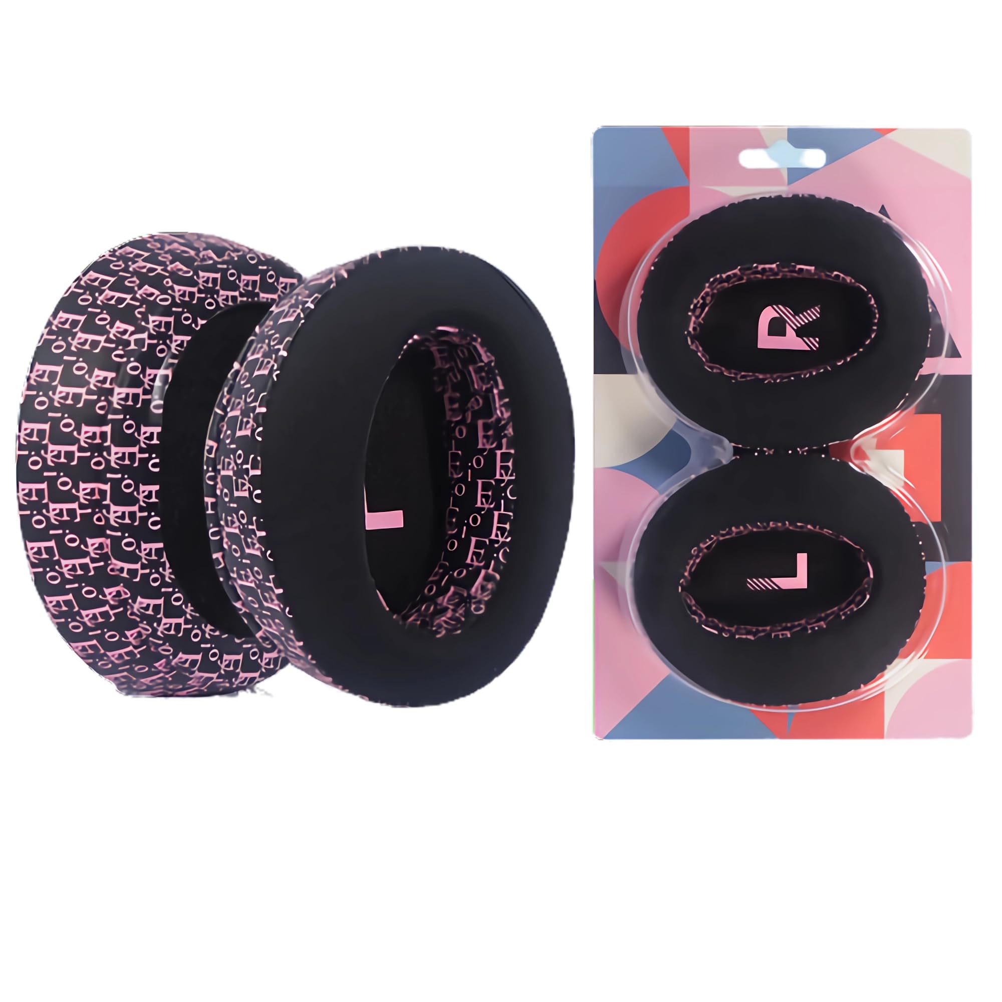 JHK Replacement Mesh Ear Pad Covers Earpad for Sony WH-CH700 Headphones Headset Ear Cushion Cover Repair Parts,Pink