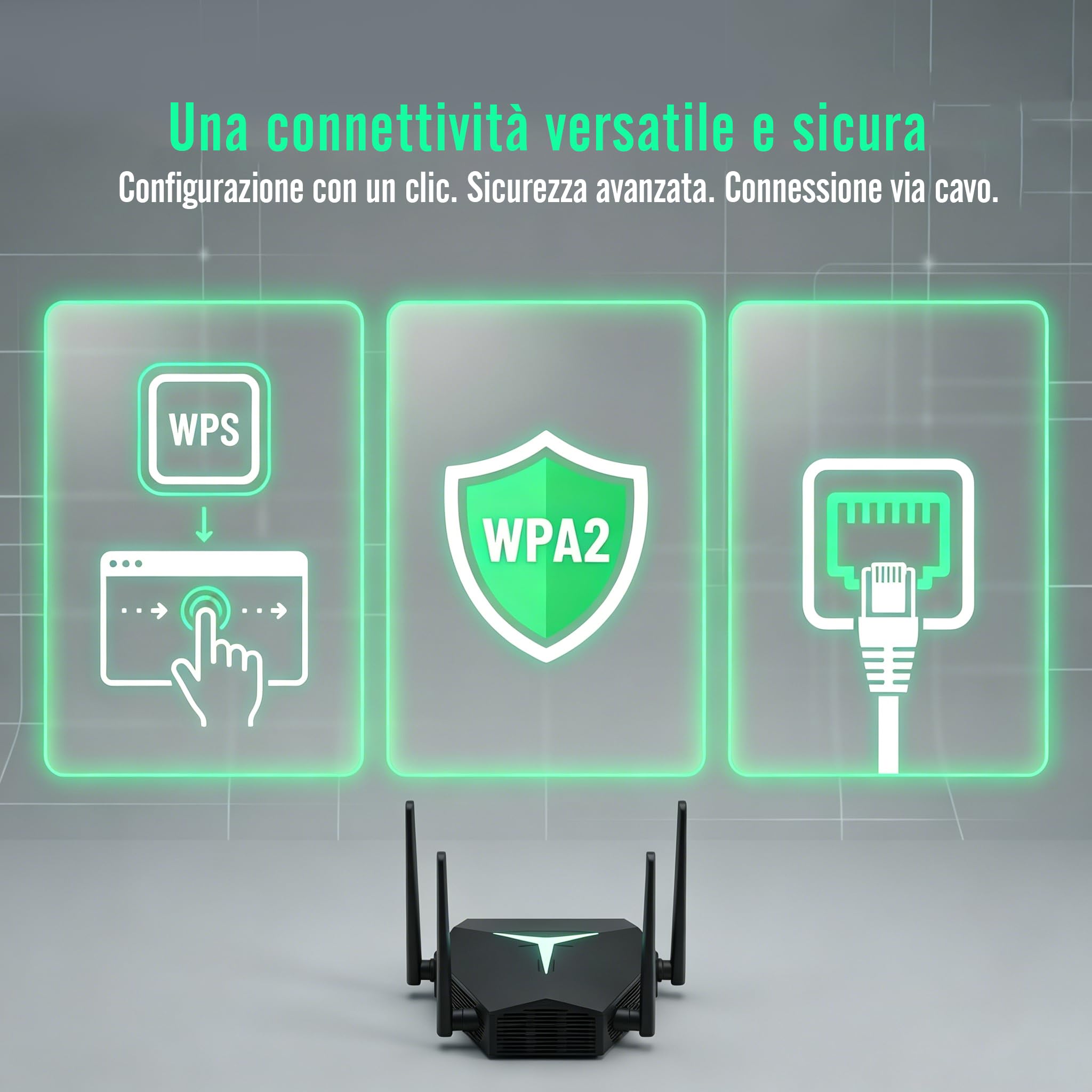 Durable WiFi Range Extender, 1115㎡ Coverage & 100+ Devices Simultaneous Connection, AC1200 1200Mbps, Energy-Saving 4 Antennas WiFi Booster
