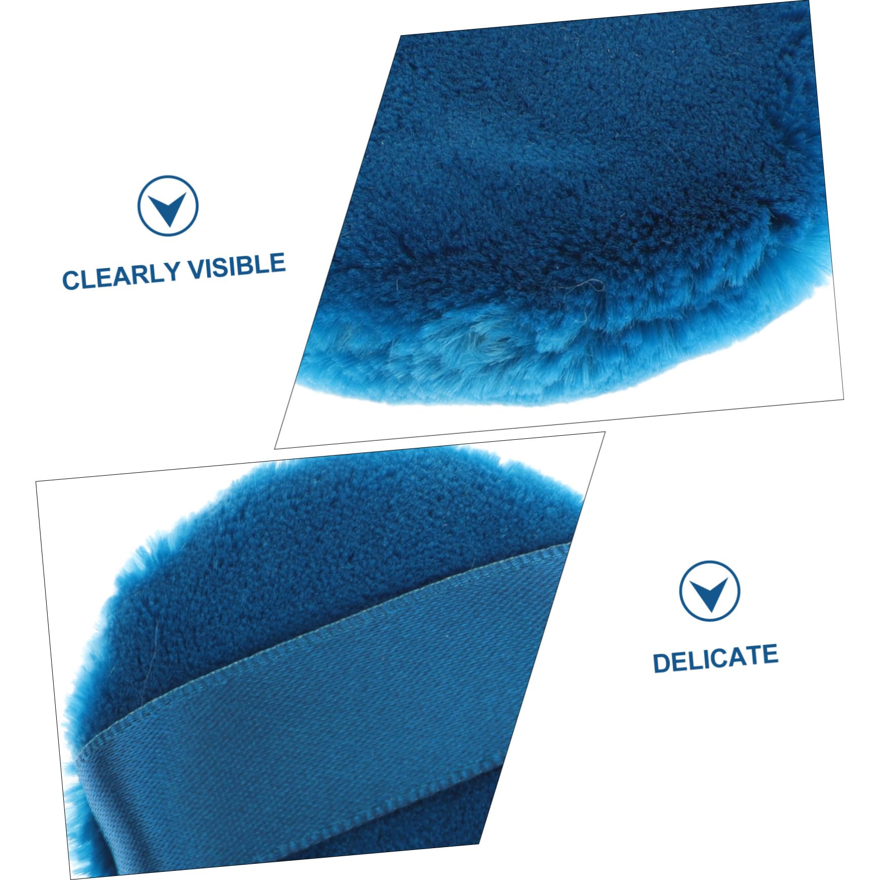 Vaguelly 2PCS Facial Powder with Ribbon for Easy Handling Fluffy Dry Makeup Tool Peacock Replacement for Daily Use and Natural Application