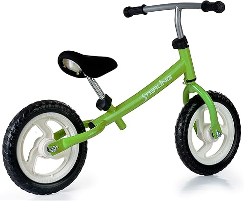 Miniatura 2 de Bicicleta de equilibrio para niños de 3 a 5 años, neumáticos de 12 pulgadas, bicicleta de entrenamiento sin pedal para niños pequeños y niñas, verde