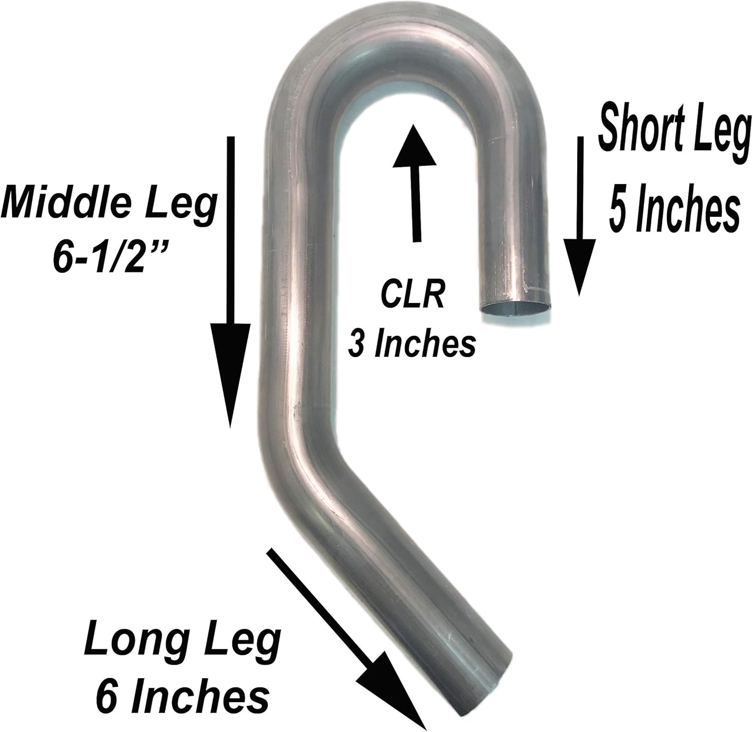 2" 180 degree 45 Degree U J Combo Pipe Mandrel Bend Aluminized Mild Steel Khaos Motorsports 2 Pack