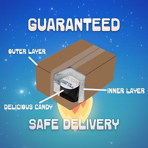 Miniatura 3 de Space Snackers - Limón Lunar -Caramelos liofilizados, emocionantes golosinas crujientes - Embalaje protector - Tamaño regular (limón lunar, regular)