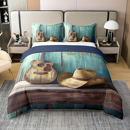 Miniatura 22 de Juego de ropa de cama de cinta musical retro, tamaño matrimonial, radios vintage, 100% algodón, funda de edredón de casete de audio de los años 80,
