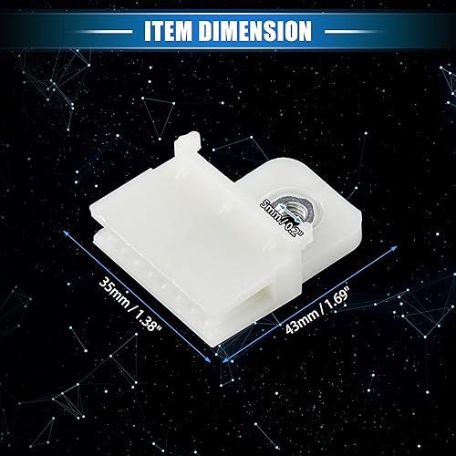 Miniatura 6 de 2 clips de retención de canal de vidrio para puerta de ventana, 1.69 x 1.38 x 0.75 pulgadas, clip de marco universal para automóvil, camión,