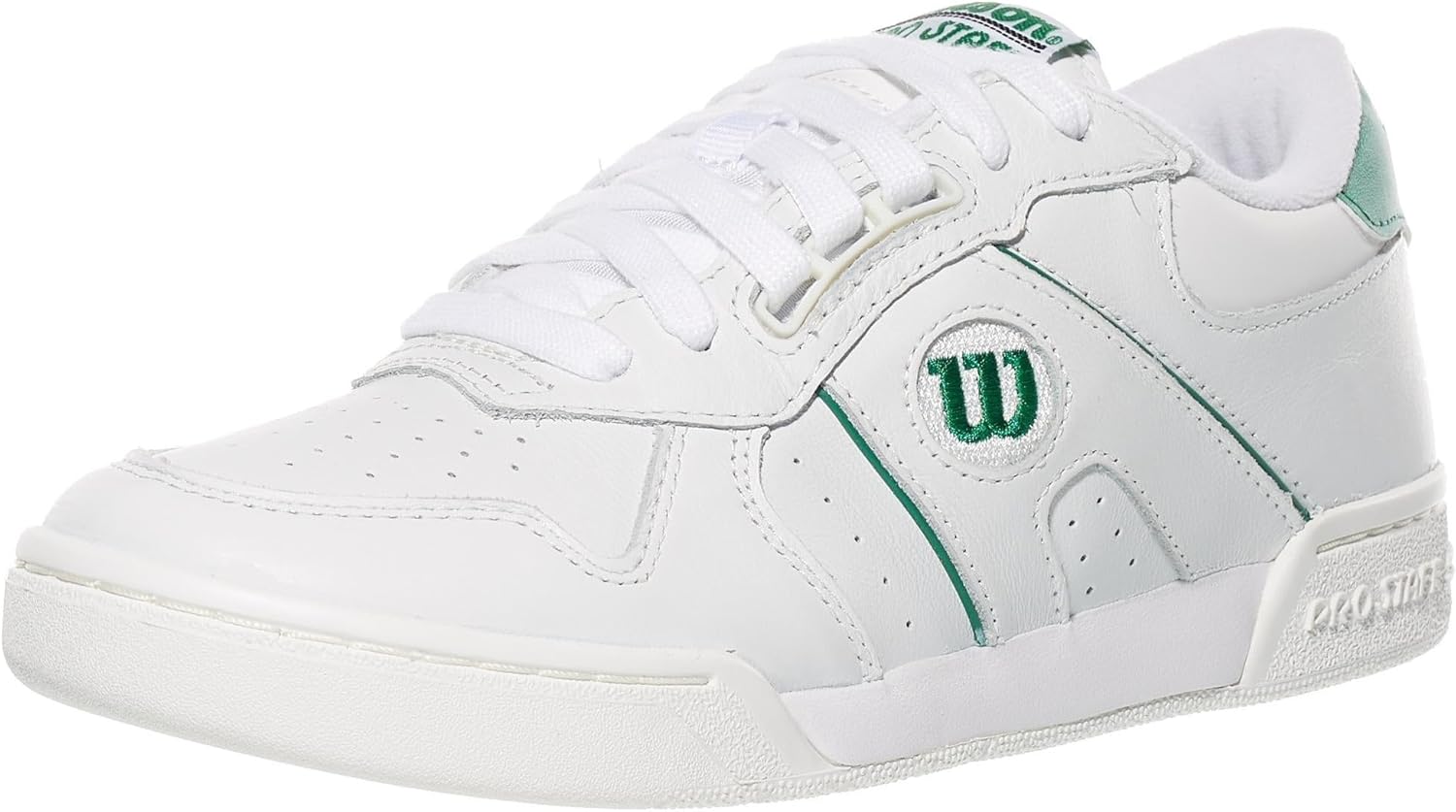 WILSON Women's Pro Staff 87 Leather Shoe, Retro Court Sneakers & Full-Grain Leather Tennis Shoes