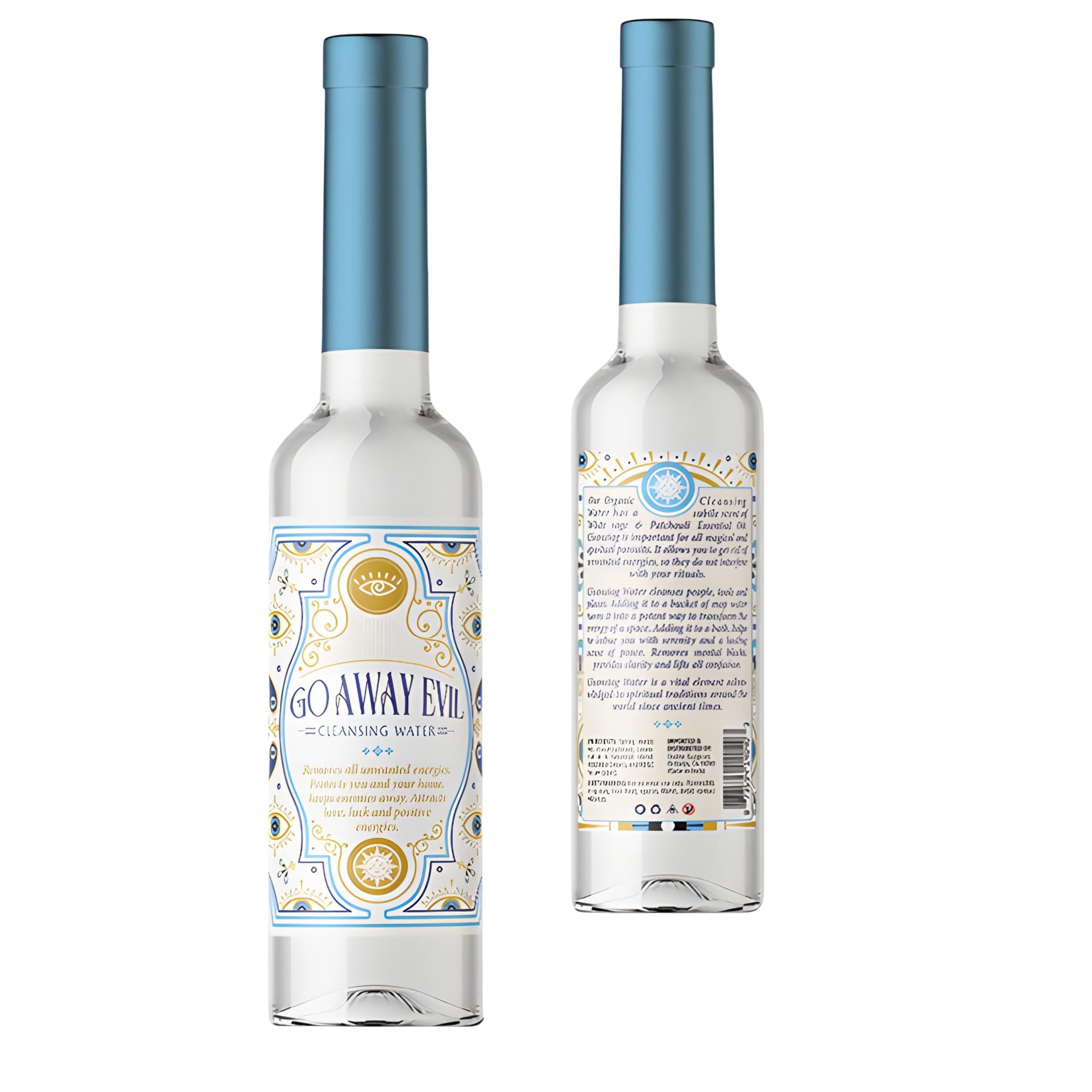 SOUL STICKS Cleansing Water 7.5 oz. Bottle for Clearing Negative Energy and Purifying Home Spiritual Florida Water (Go Away Evil)