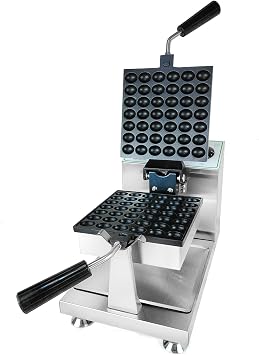 42 PCS Egg Waffle Maker,Non-Stick Bubble Waffle Maker,Commercial Mini Waffle Machine,Adjustable Temp & Time Mini Cake Maker,for Kids and Families 42 PCS