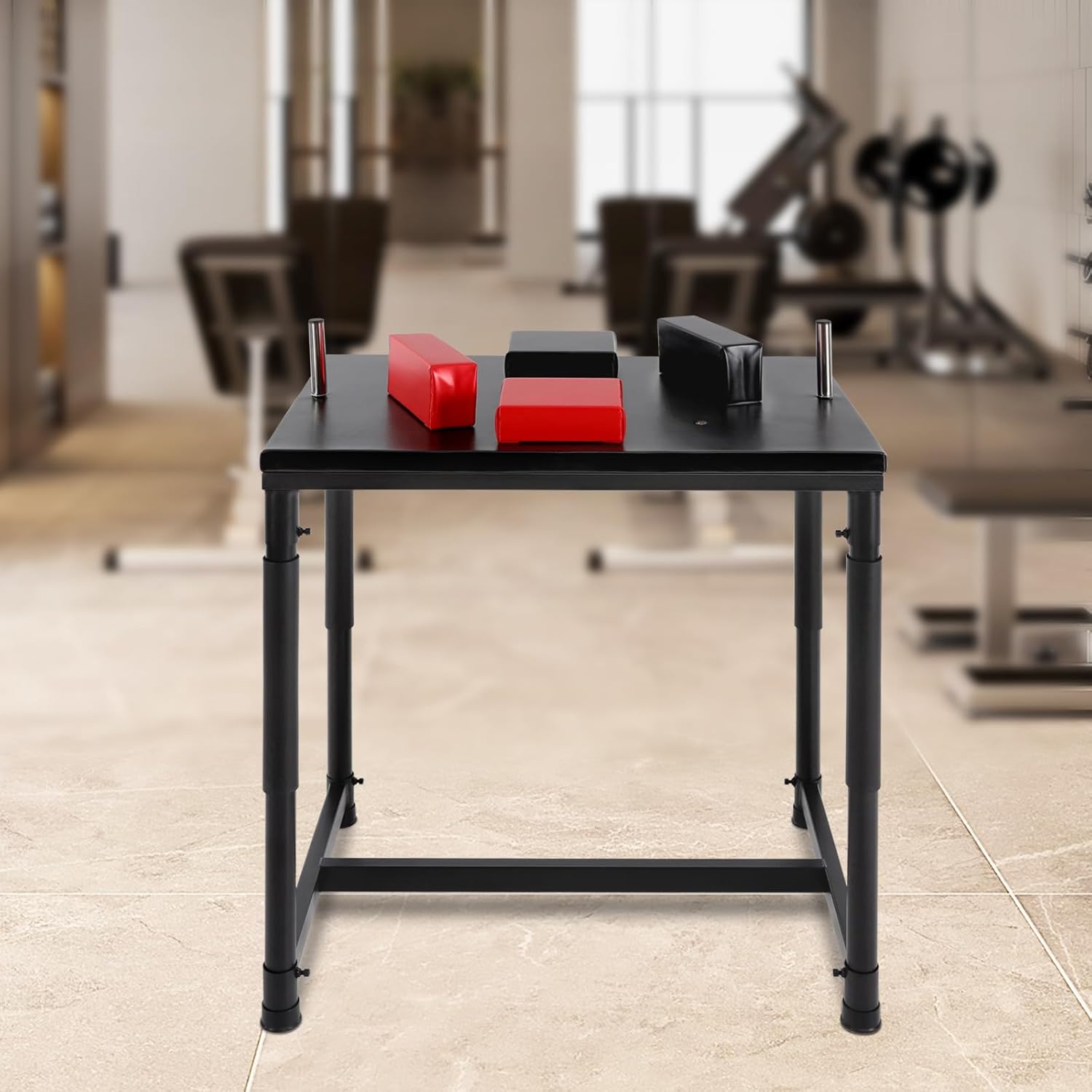 Professional Arm Wrestling Table 2200LBS - Heavy-Duty Competition & Training Desk Set with Pads, Handles - for Home Gym, Club, Standard Battle Stand