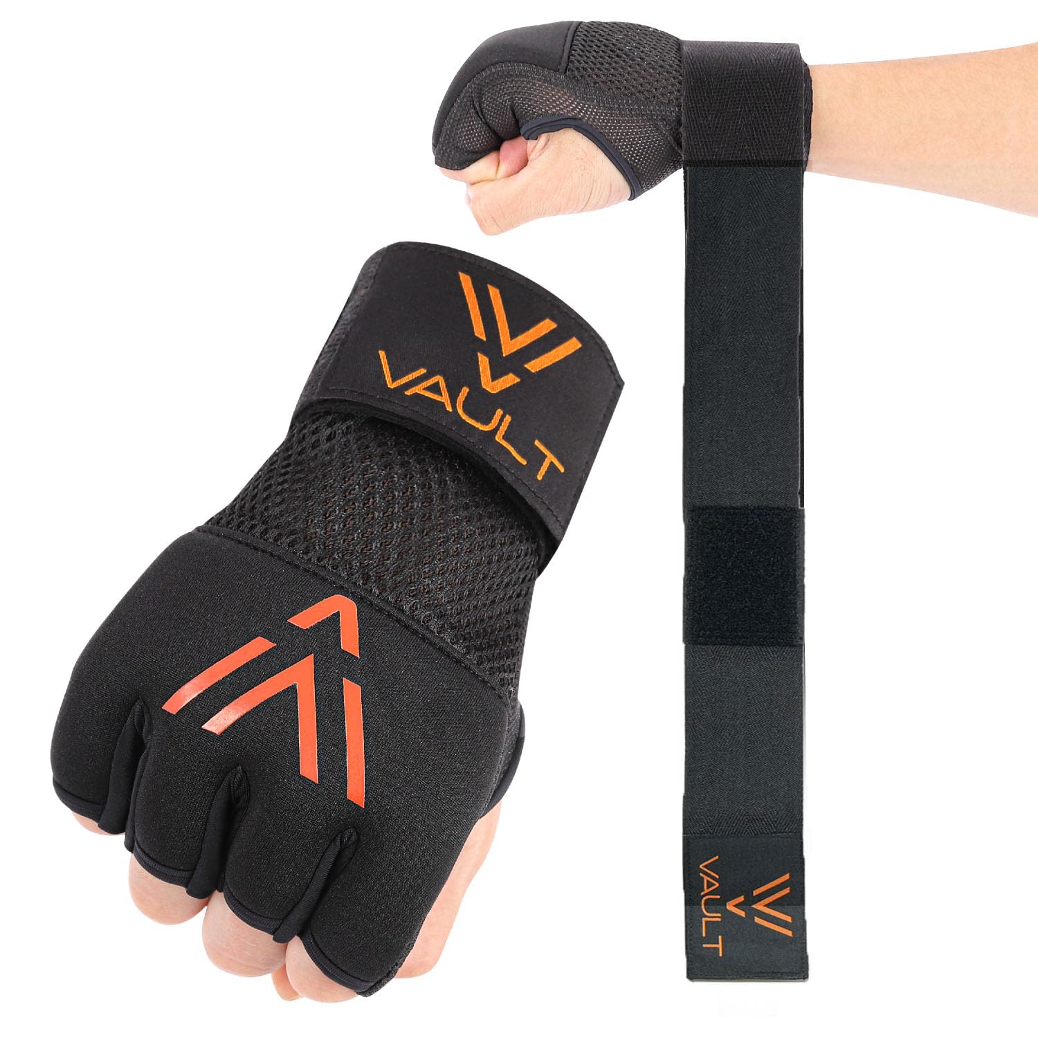 バンテージ スポーツ用品 Amazon | 【VAULT】 簡易 バンテージ ボクシング S/Mサイズ（女性用