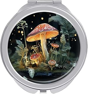 Makeup Mirror Butterfly Mushroom Vanity Mirro...