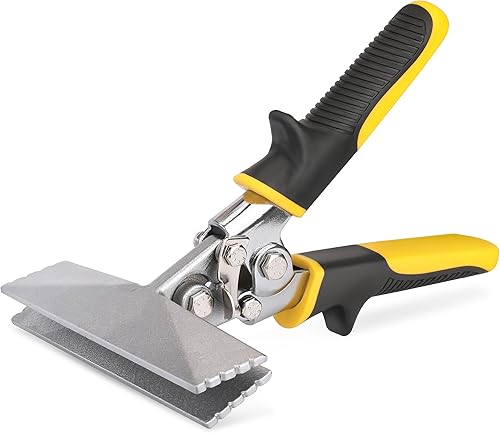 HURRICANE Cosechadora manual de chapa de mandíbula recta de 6 pulgadas, herramienta dobladora para aplanar y doblar, alicates con mango ergonómico