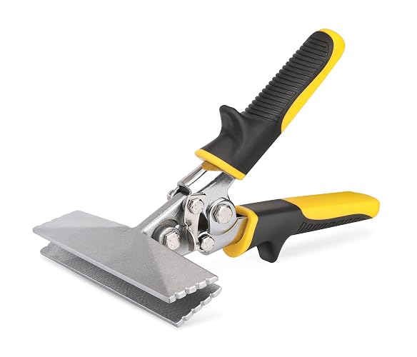 HURRICANE Sheet Metal Hand Seamer, 6 Inch Straight Jaw Bender Tools for Flattening Metal, Bending Pliers with Ergonomic TyreGrip Handle