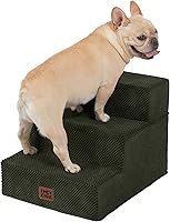 Vista 44 de EHEYCIGA Escaleras para perros pequeños de 16.5" de altura, escalones de 3 peldaños extra anchos para perros para sofá y silla, escalones