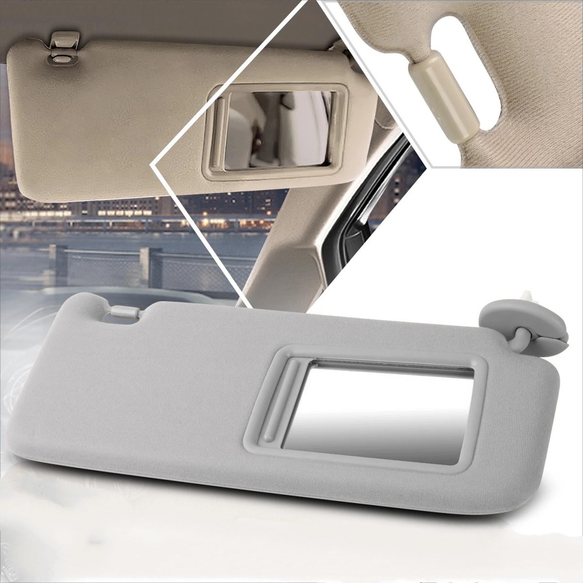 Tablero Parasol Interior Coche Lado Izquierdo Derecho Conductor Pasajero para Venza 2009 2010 2011 2012-2016(Beige Right Side)
