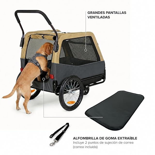 Foto 8 de 8 de Polisport Remolque para Perros & Carrito 2 en 1 Talla XL, Máx. 45 kg