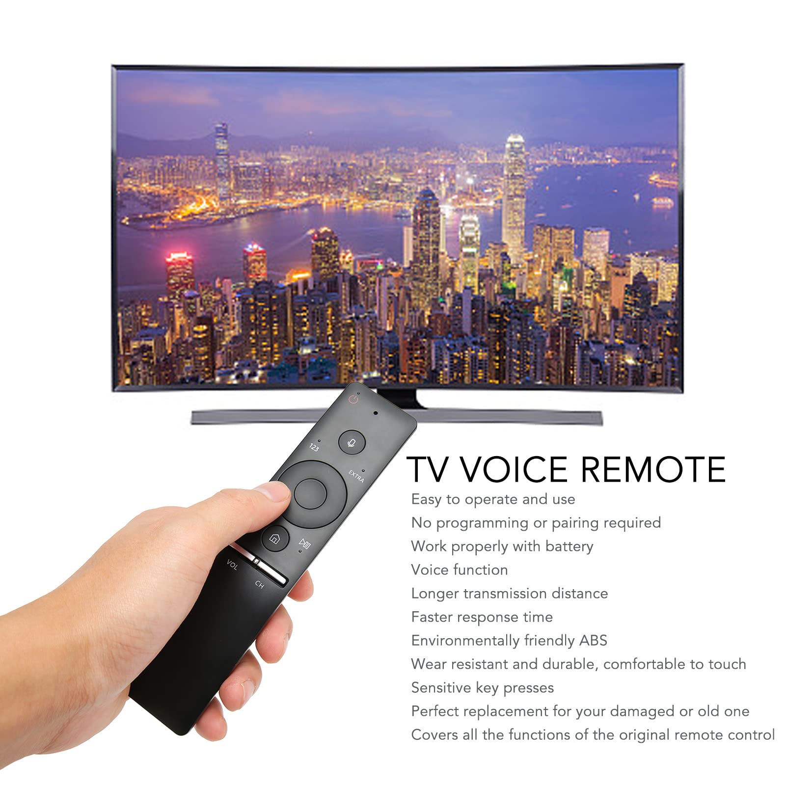 BN59 01241a Telecomando Vocale per UN65KS8500F UN55KU7000F UN65KS8500F UN75KS9000F UN65KS800DF UN65KS9000F, Sostituisci Telecomandi Danneggiati O Vecchi per Uso Domestico