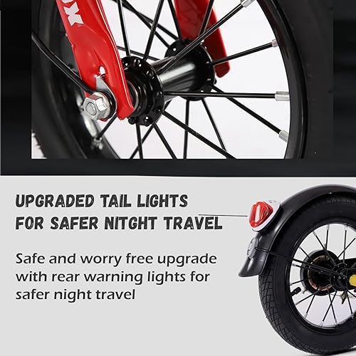 Miniatura 2 de Youth Scooter for Kids and Teens, Folding Design, 10-Inch Wheels Air-Filled Tires, Wide Foot Deck, Brakes, Perfect for Riders Age 5 Year Old and Up,