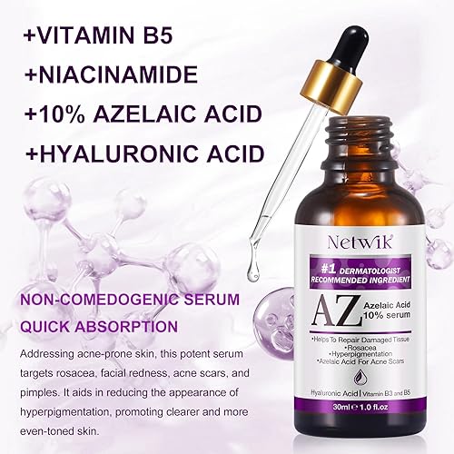 Miniatura 2 de Suero de ácido azelaico Ácido azelaico 10% para tratamiento del acné Cuidado rápido de la piel con rosácea Alivio del enrojecimiento facial y
