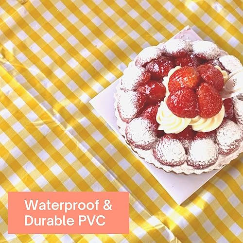 Miniatura 13 de ESLA - Bonita manta de picnic a cuadros, impermeable, plegable, en grande de 80 x 60 pulgadas y extragrande de 80 x 80 pulgadas, manta de playa