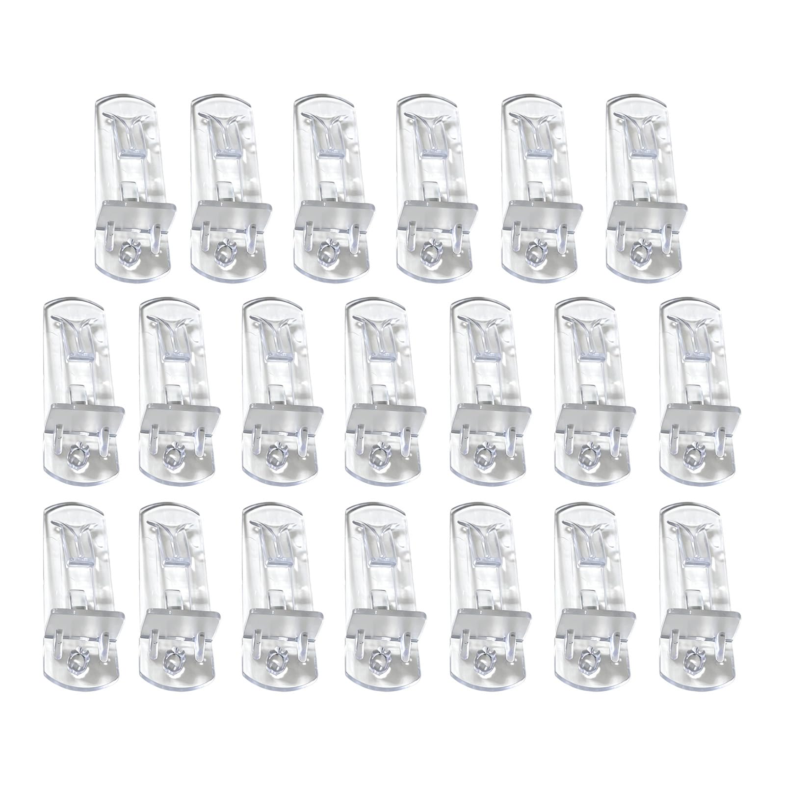 10Pcs Locking Shelf Heavy Duty Transparents Pegs for Cabinet Wardrobe Bookcase Easy Installation Antislip Shelf Holders
