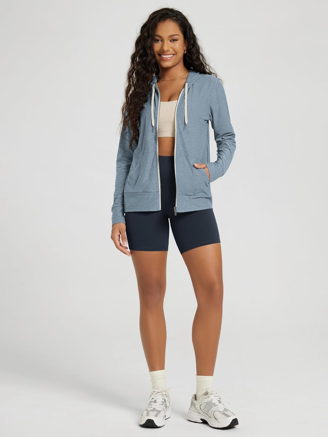 ODODOS Women's Full-Zip Hoodie - odSTRATUM Tech Ultra Soft Outfit UPF 50+ Performance Hooded Jacket with Pockets - Image 3