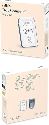 Miniatura 8 de Relish Día  Reloj de demencia, reloj digital HD de pantalla grande con calendario digital para personas mayores y personas con pérdida de memoria