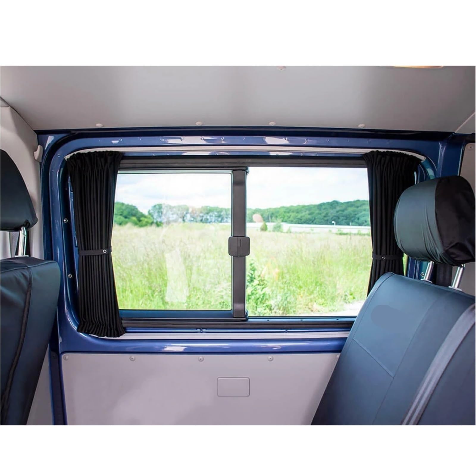 Rideau Voiture,Rideau Van Aménagé Kit de Rideaux Pare-Soleil universels for Camping-Car, Bateau, Caravane, Utilisation adaptée pour Ford Transit(70X47cm)