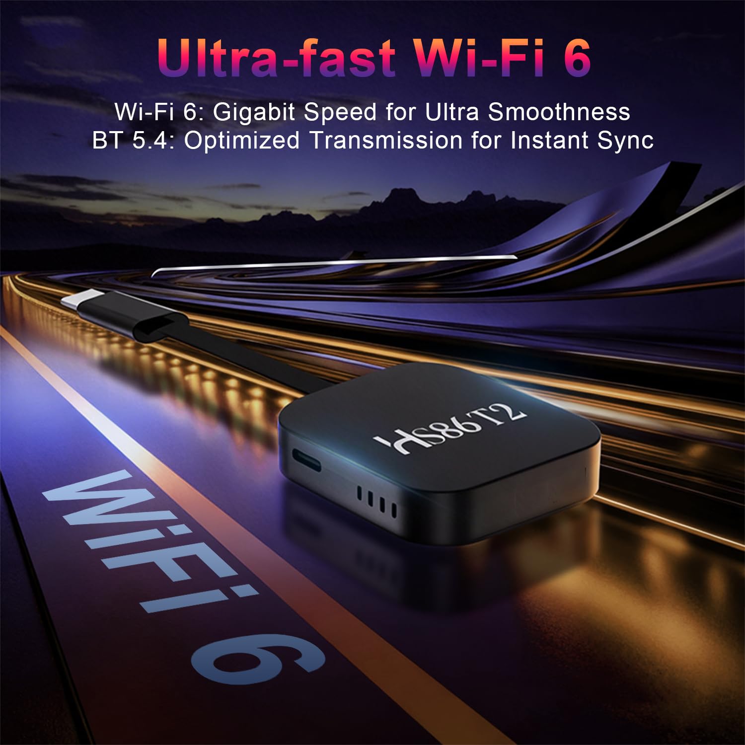 GREVA TV Stick Android 4K Ultra HD Streaming Appareil Dernier Android 14.0 TV Stick Box 2GB 16GB T2 - Black