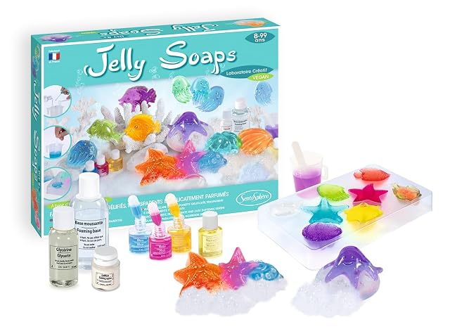 Sentosphère 3900221 Kit creativo de jabones flotantes, kit de manualidades para niños, jabones de bricolaje