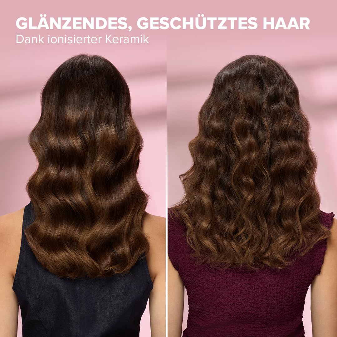 Bellissima Ricci&Curl HD – Lockenstab für Locken und Wellen im Handumdrehen, automatische Zwei-Wege-Rotation & Ion Keramik, Glänzendes Haar ohne Frizz