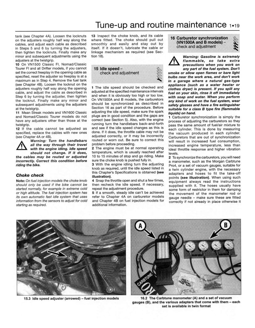 Kawasaki Vulcan 1500 & 1600 '87 to '08 (Haynes Service & Repair Manual)      Hardcover – August 11, 2011