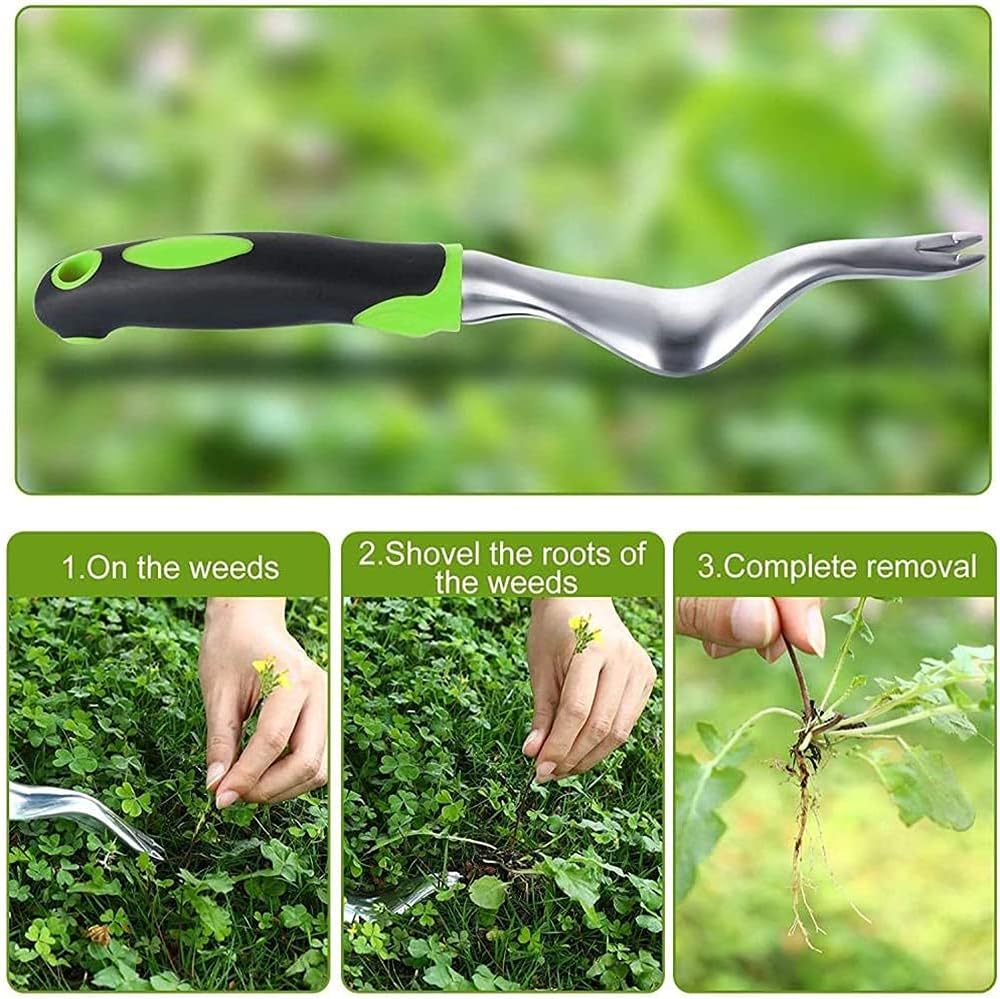 Hand Weeder Tool Manual Weed Puller Labor Saving Garden Weeding Tool with Ergonomic Handle Weed Root Pulling Tool Garden Lawn Farmland Transplant Gardening Bonsai Tools （1） : Patio, Lawn & Garden