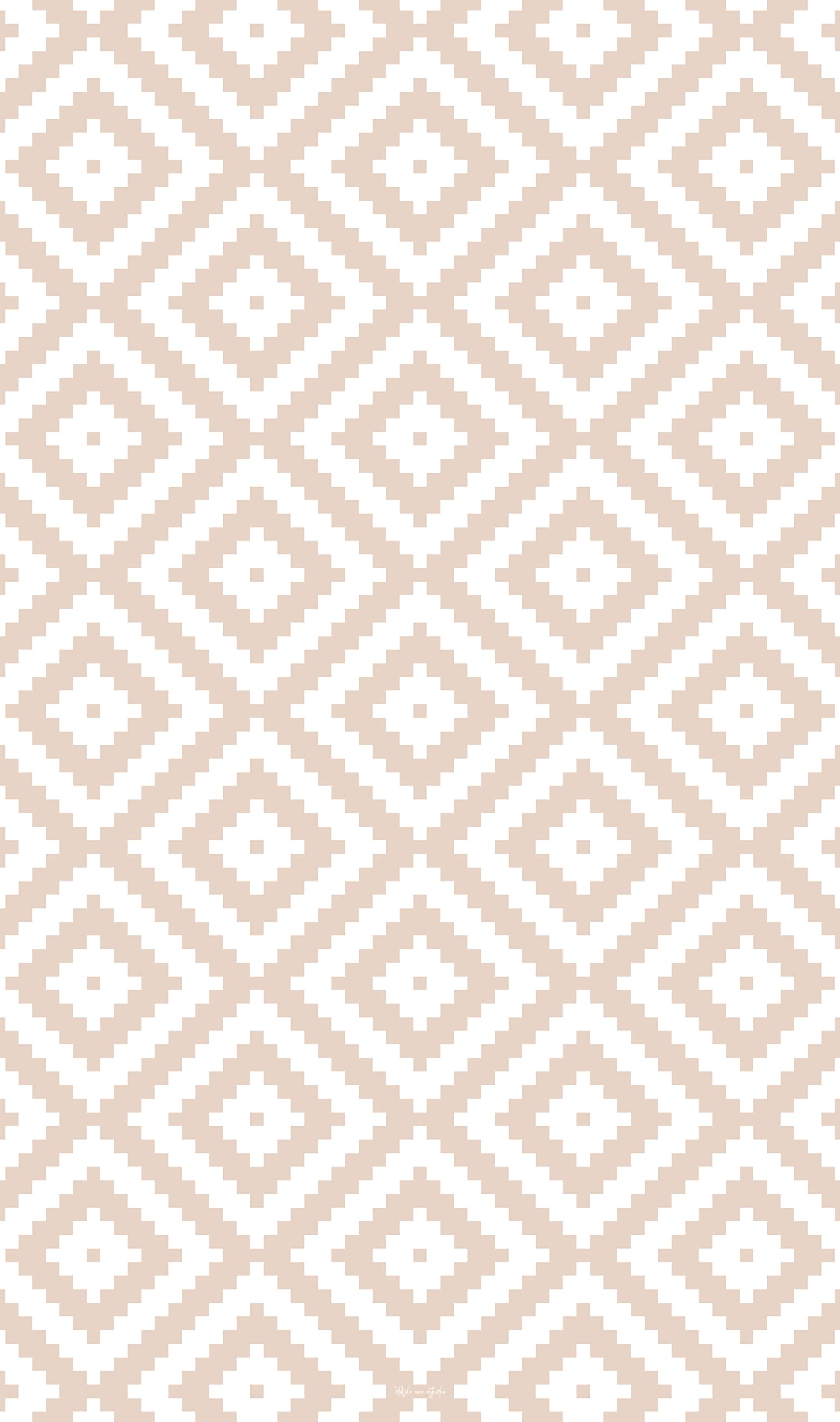 DobleUve Estudio Alfombra Vinílica Geométrica 08 | Beige | 65x140 cm | Alfombra Cocina Lavable Antideslizante | Alfombra Vinilica | Suelo Vinílico | Alfombra Vinilo Salón