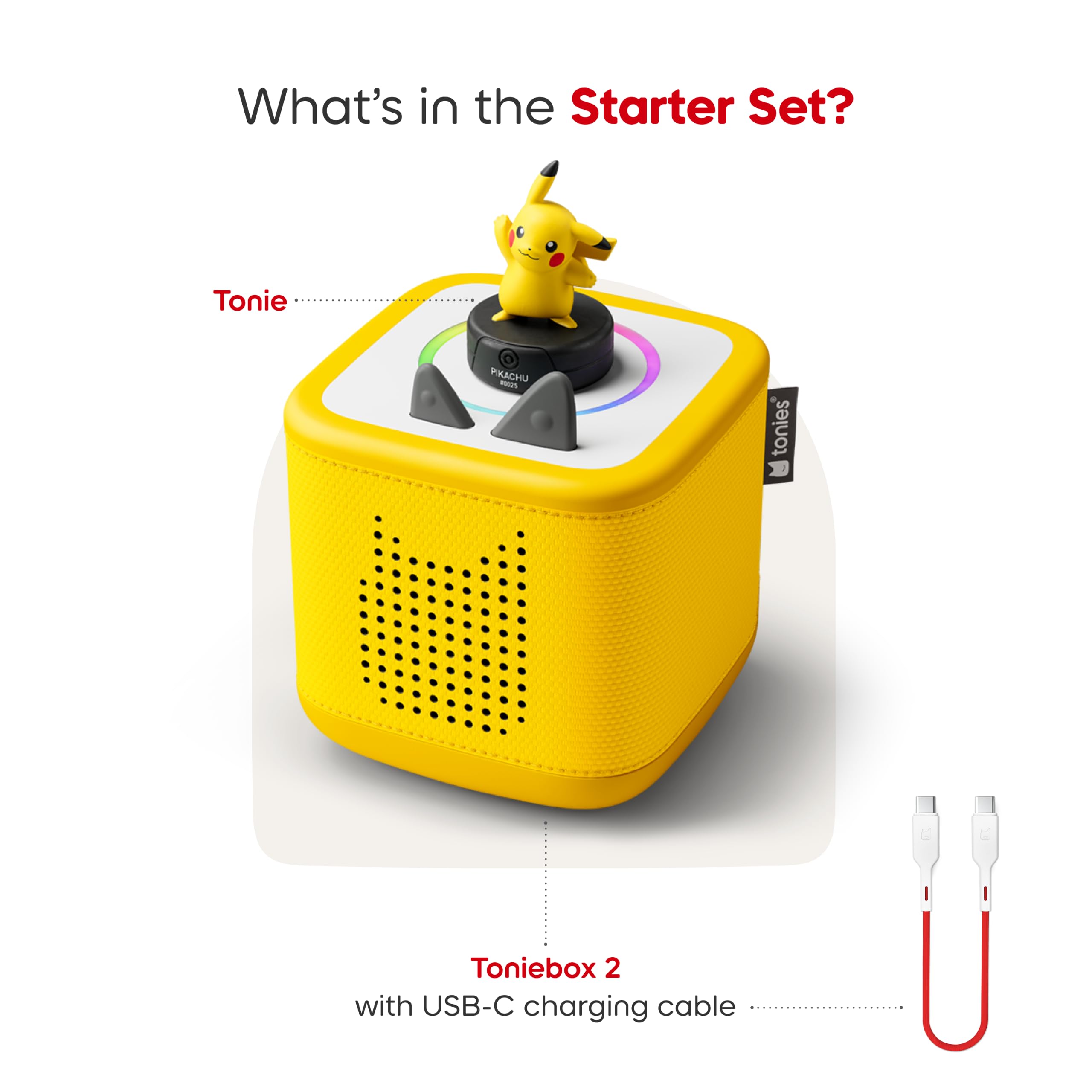 Amazon.com: Toniebox 2 Audio Player Pokémon Starter Set for Kids 5