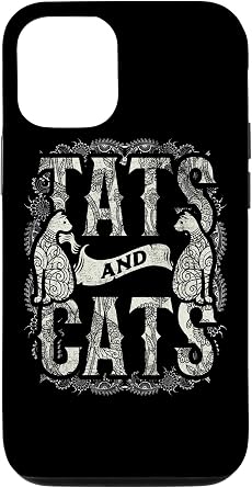 Tats And Cats Tattooist Tattoo Body Art Tattooing Cat Kitten Case for iPhone 12/12 Pro