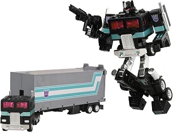 Transformers Takara Tomy Missing Link C-01N Nemesis Prime Collectible Action Figure with Trailer, 15+