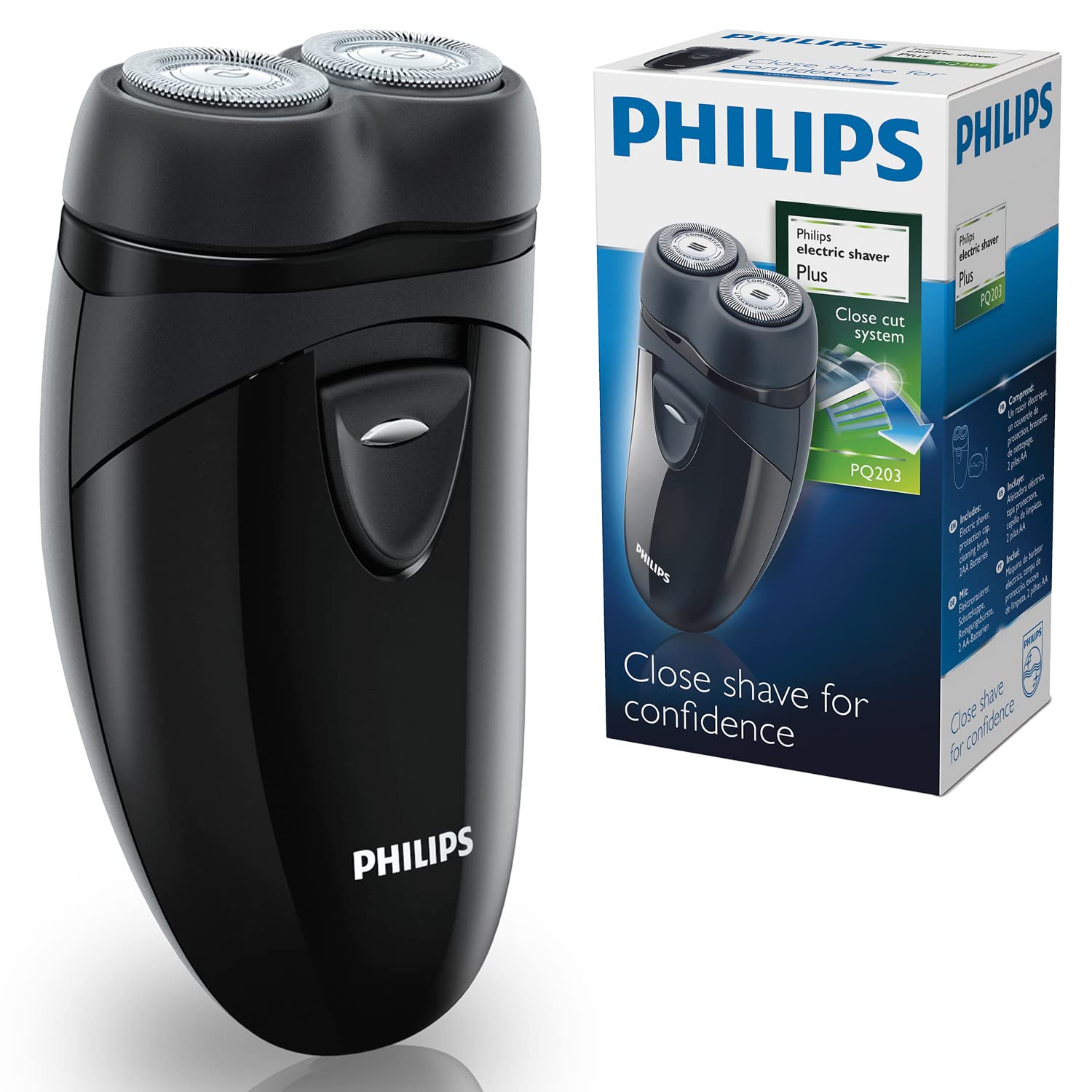 Philips Pq203/17 Electric Cordless Battery Operated Light Weight Travel Shaver Ship Worldwide From United Kingdom