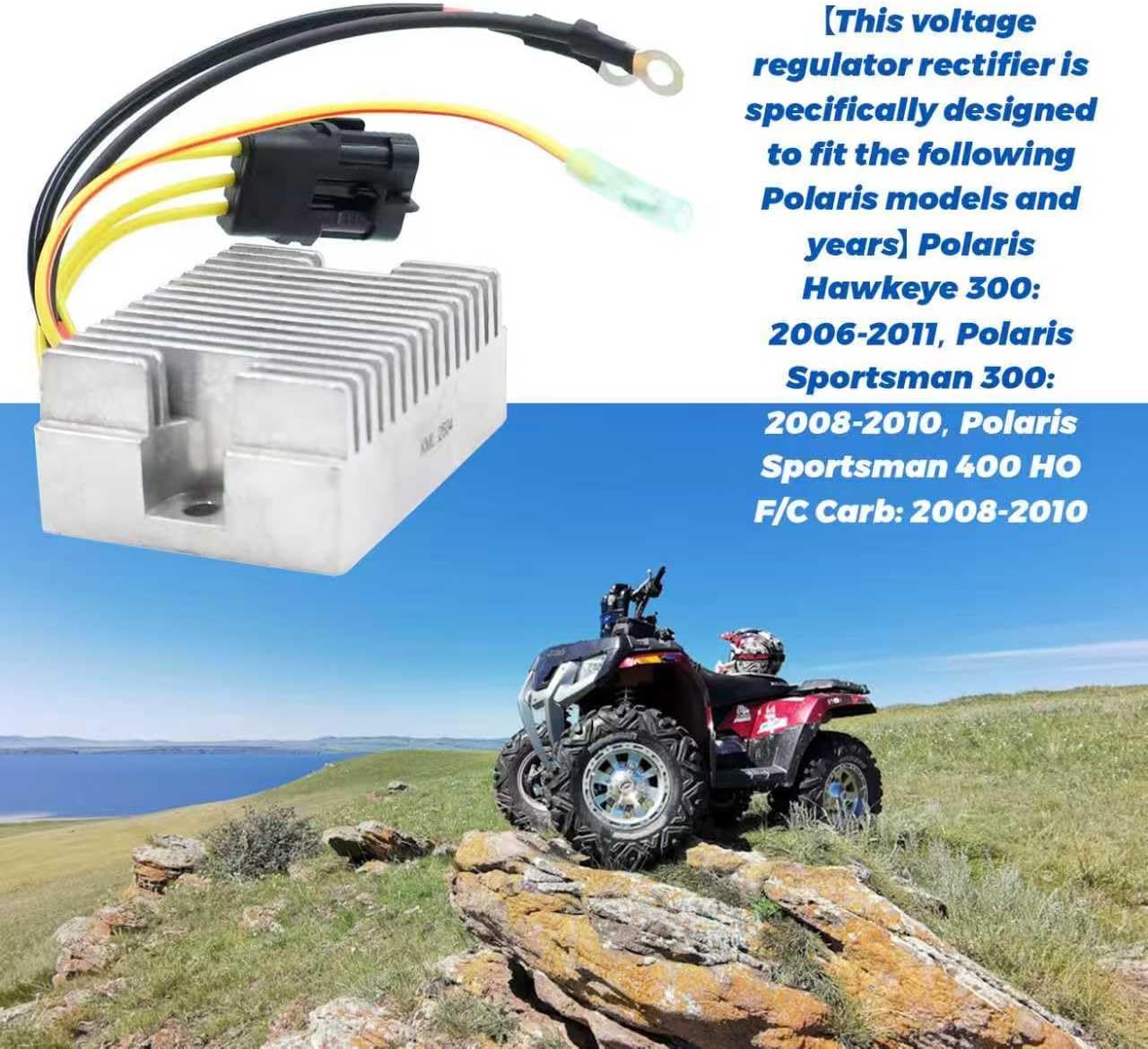 KARSEE Voltage Regulator Rectifier 4011182 Compatible with Polaris Hawkeye 300 2006-2011 Sportsman 300 400 HO 2008-2010