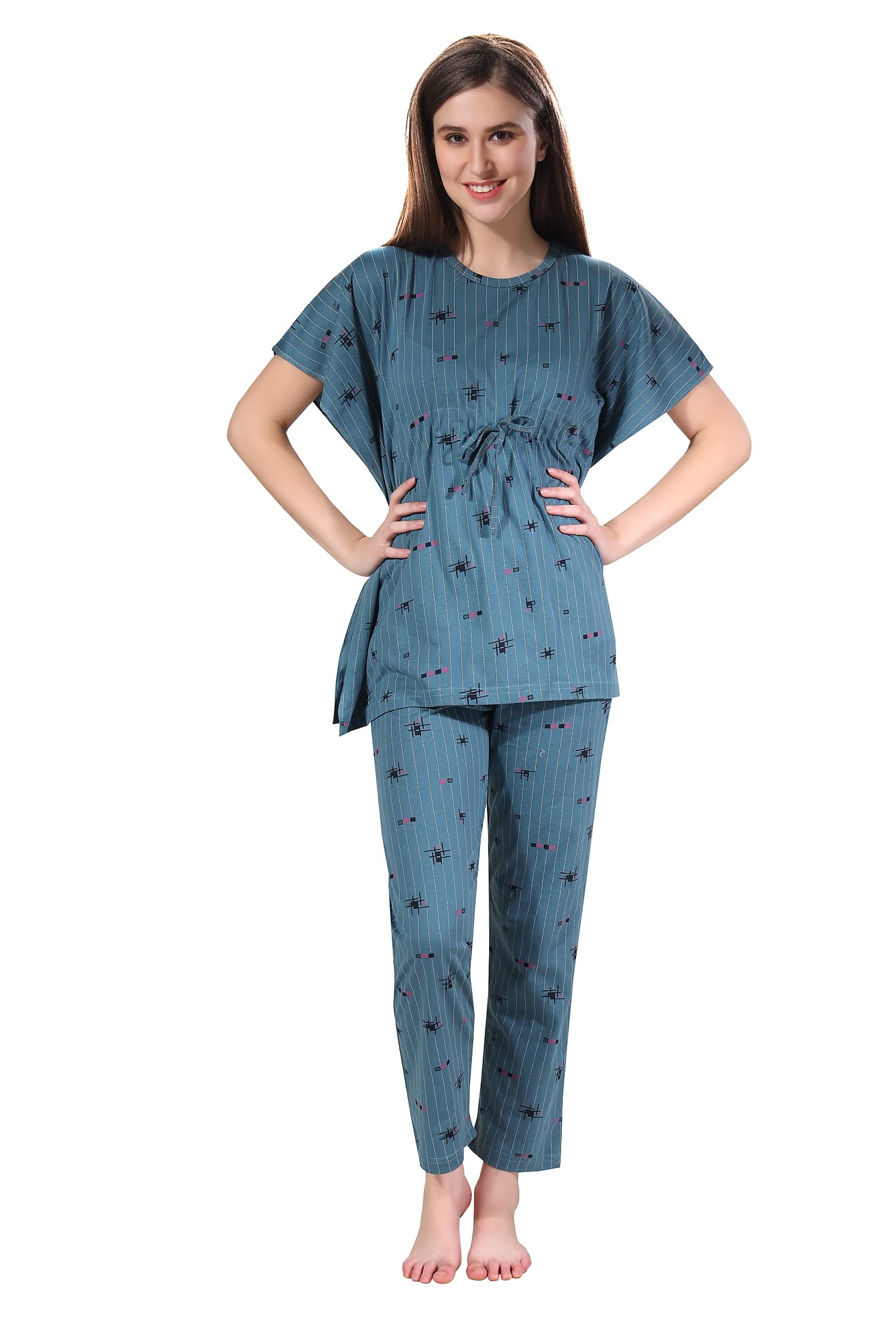 Women's Cotton Top and Pyjama Set