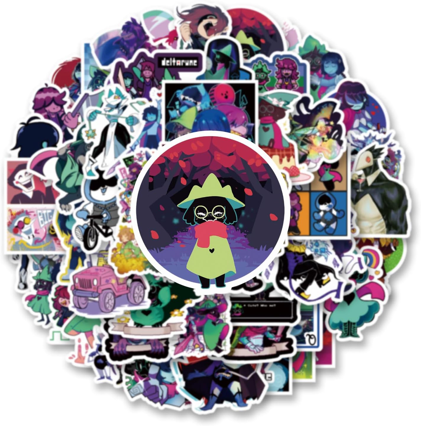 50pcs Role-Playing Game Stickers Pack,Cute Cartoon Aesthetics Vinyl Waterproof Decals for Water Bottle, Laptop, Phone, Skateboard, Journaling for Party Supply Decor Favor - Image 4