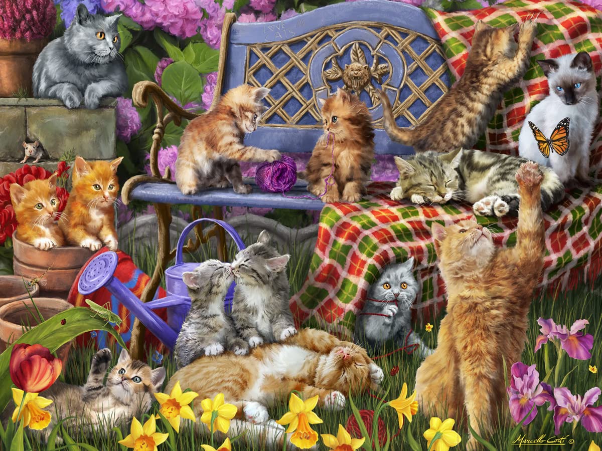 Amazon.com: Vermont Christmas Company Cats Galore Jigsaw Puzzle