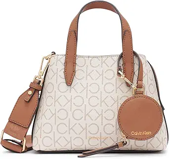 Calvin Klein Women's Millie 2-in-1 Triple Compartment Mini Satchel Crossbody