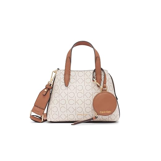 Calvin Klein Womens Millie 2 in 1 Triple Compartment Mini Satchel Crossbody