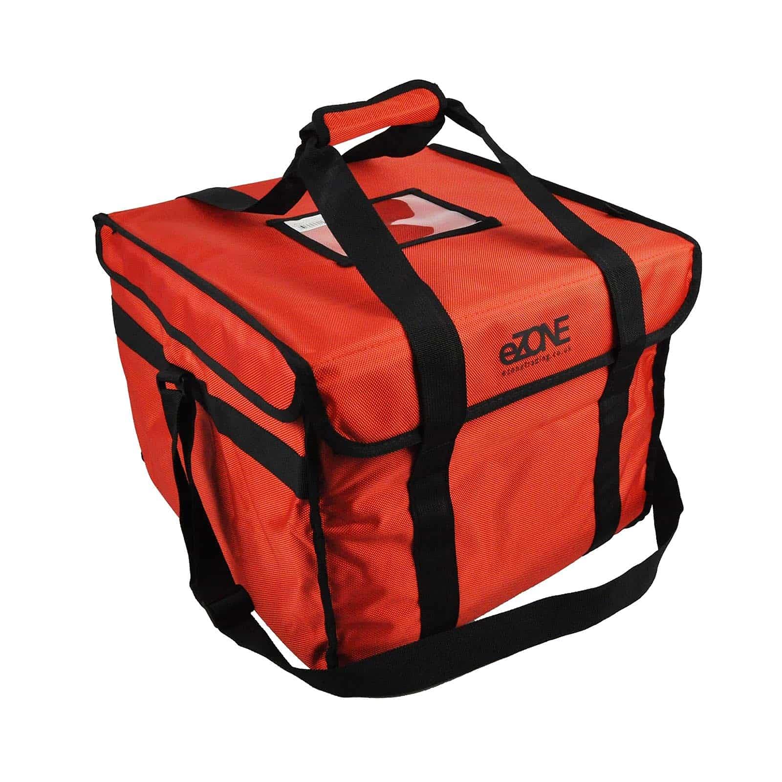 eZone Extra Large Food Delivery Bag 18x18x14” Insulated Red Takeaway Kebab Curry Pizza