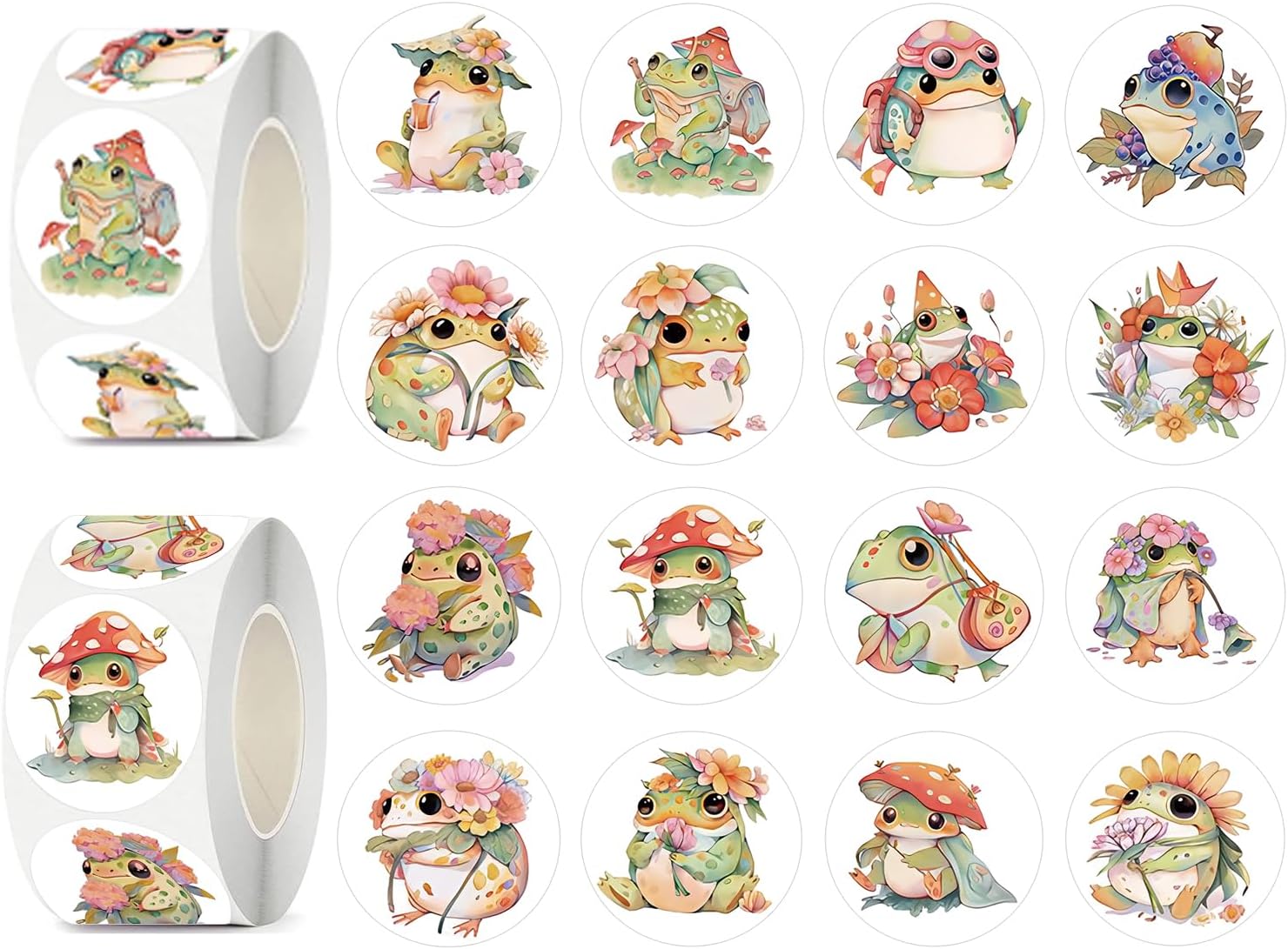 Amazon.com: Motivational Stickers 1 inch Cartoon Animal Stickers Rolls ...