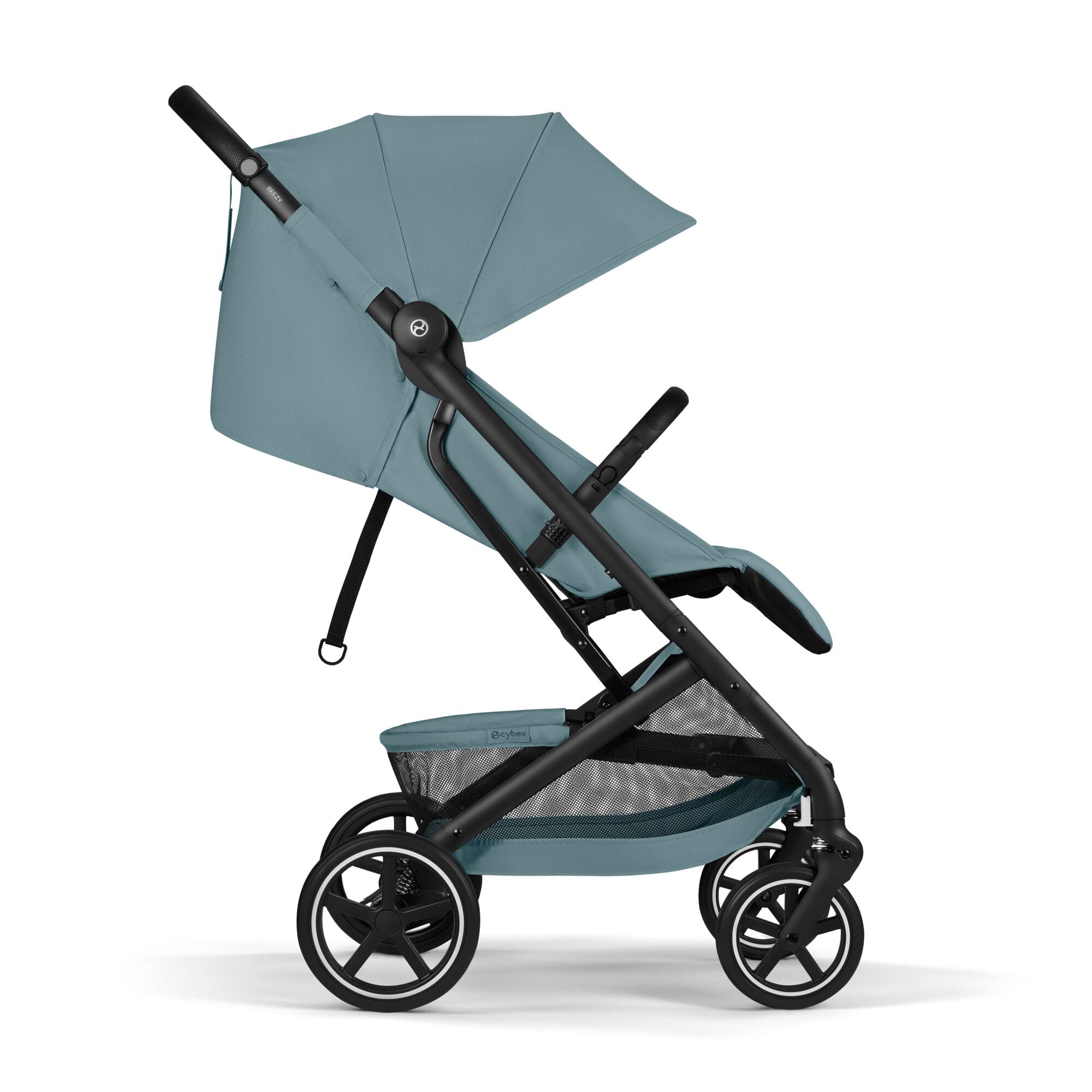 CYBEX Gold Wózek dziecięcy BEEZY z ergonomiczną pozycją leżącą, Od urodzenia do ok. 4 lat (maks. 22 kg), Kompaktowe składanie, Jednoręczny system pasów, Stormy Blue