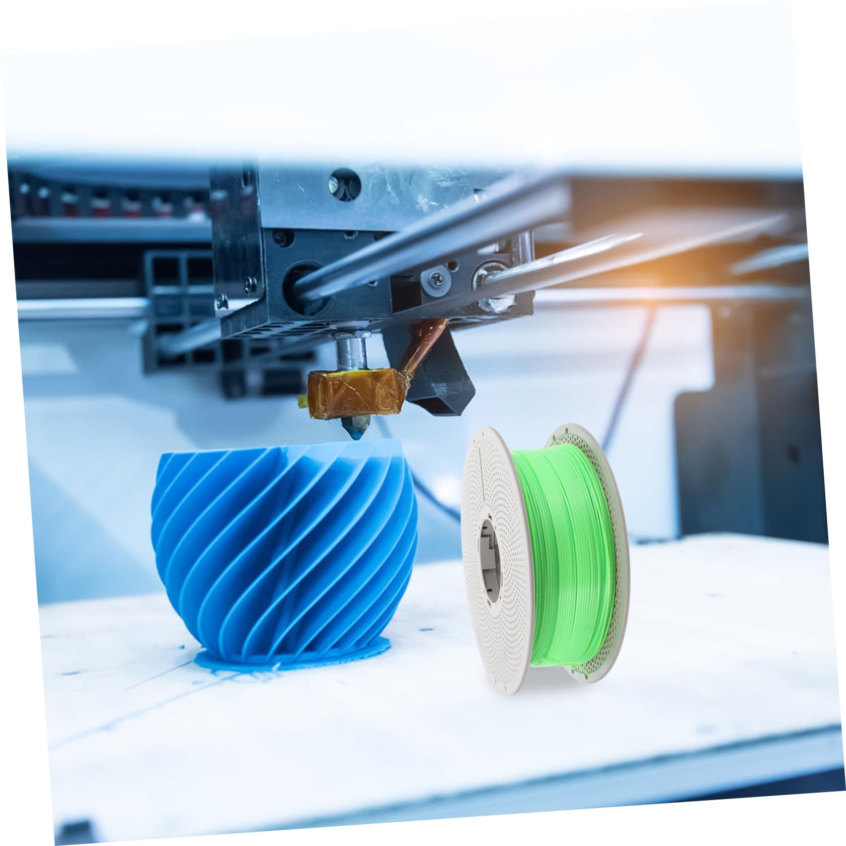 iplusmile Filamento de Impresión 3d Recargable Filamento Luminoso para Proyectos Creativos Brillo Oscuridad