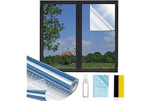 Blue Film Mirror Window Tint, Daytime Privacy Film, Heat Control
