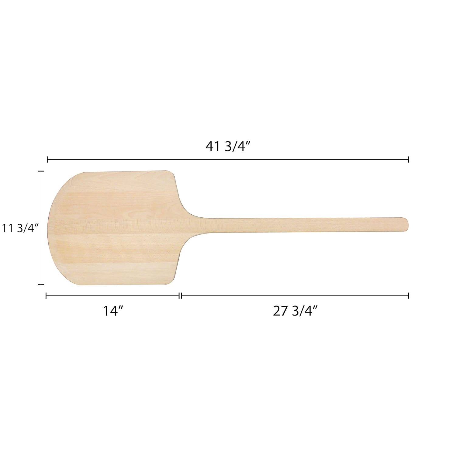 Thunder Group WDPP1242 Pizza Peel, 42" Long, 12" x 14" Wood Blade and Handle