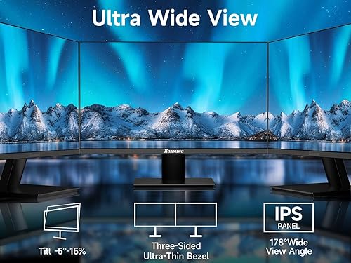 Miniatura 4 de Monitor de juegos FHD de 23.8 pulgadas 100 Hz, monitor de PC IPS HDR, pantalla HDMI, 1080P con atención ocular de poca luz azul, FreeSync integrado,